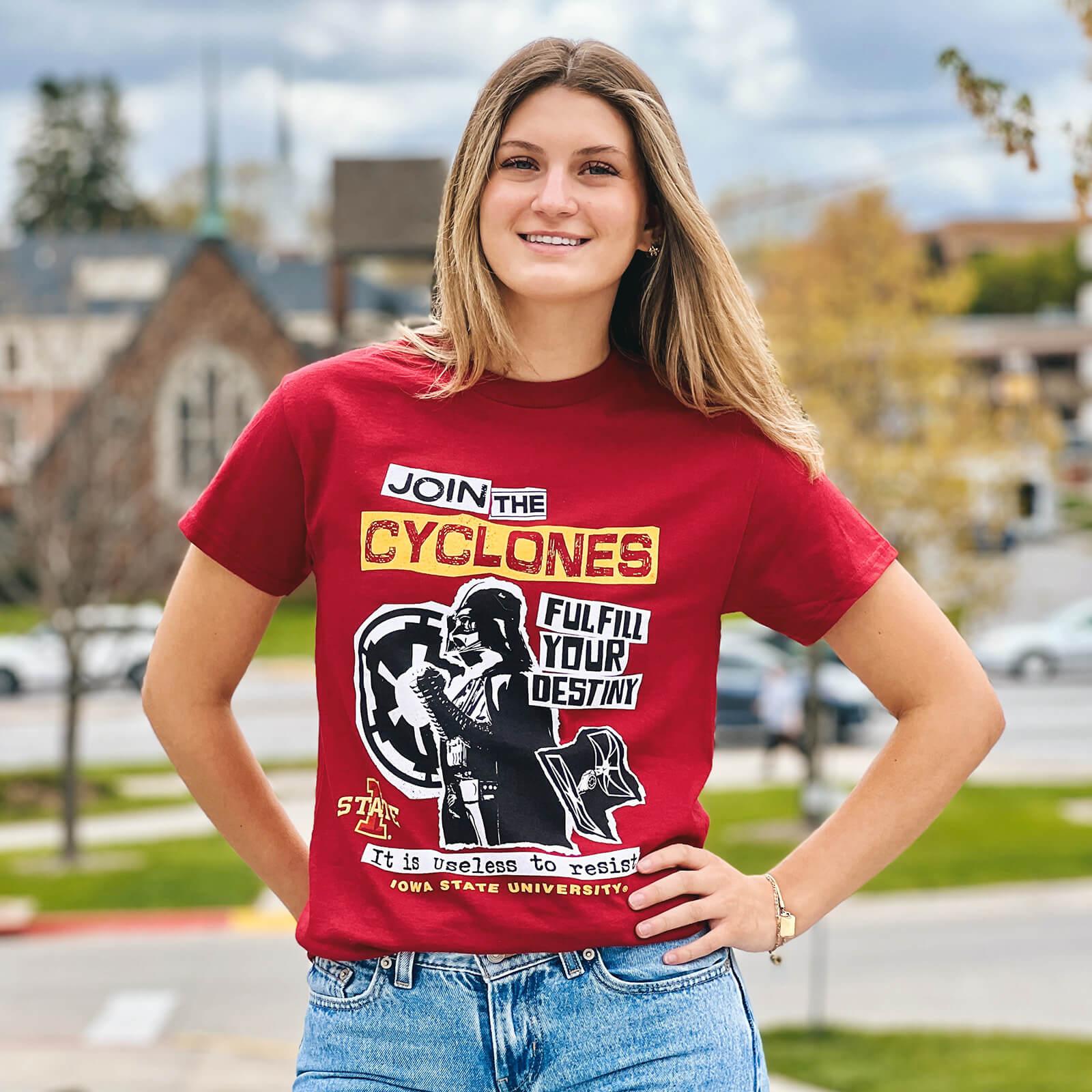 Blue 84 Star Wars® Join the Cyclones Cardinal T-shirt