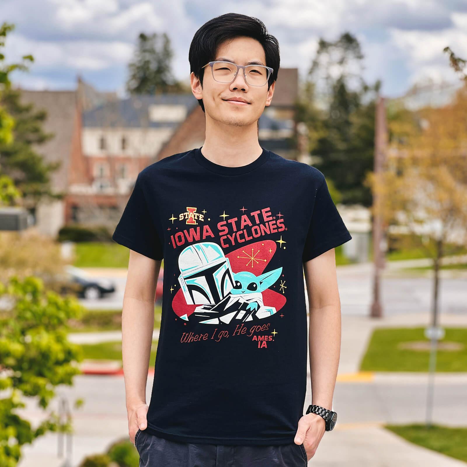 Blue 84 Star Wars® Where I Go, He Goes Black Short Sleeve T-shirt